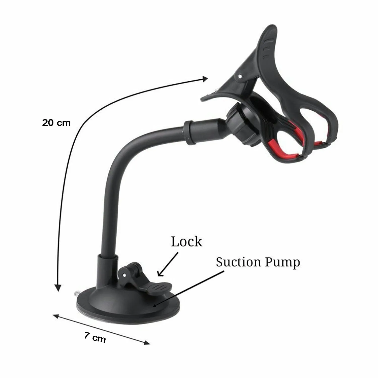 0282B Flexible Mobile Stand Multi Angle Adjustment with 360 Degree Adjustment For Car & Home Use Mobile Stand