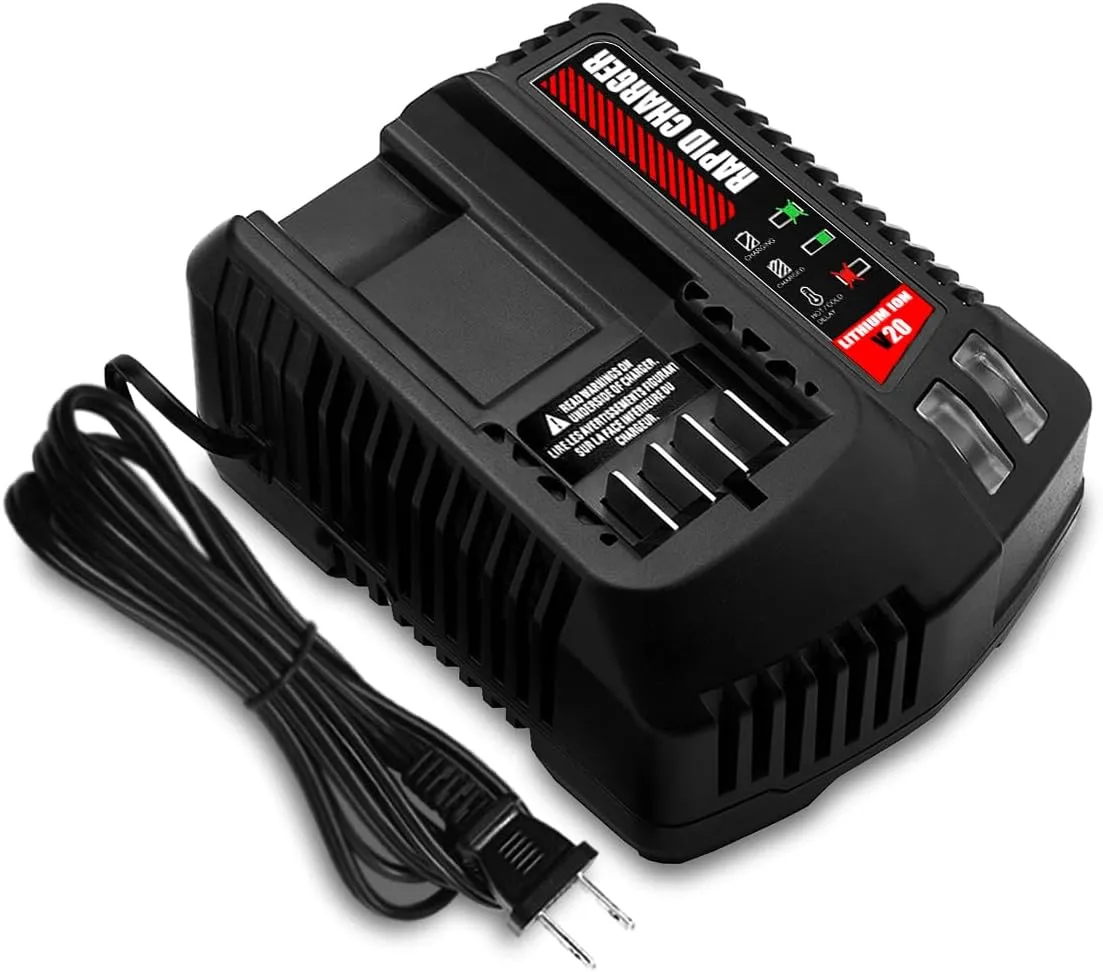 20V V20 Battery Charger CMCB104 for Craftsman V20 20V 6Ah CMCB206 4Ah CMCB204 5Ah CMCB205 9Ah CMCB209 2Ah CMCB202 CMCB201 V20 Lithium Battery Charger