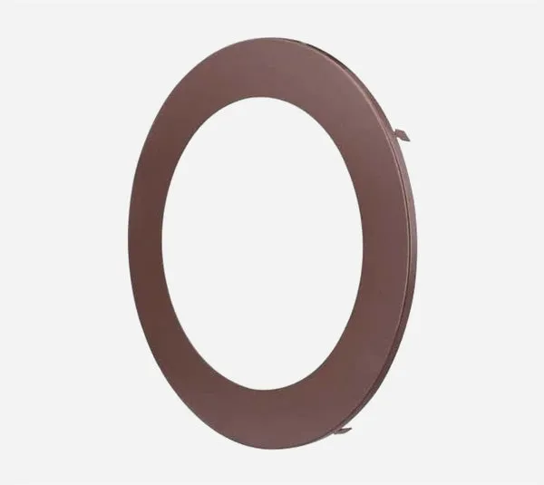 4" Slim Recessed LED Pot Light, RING - BROWN