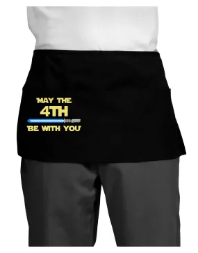 4th Be With You Beam Sword 2 Dark Adult Mini Waist Apron, Server Apron