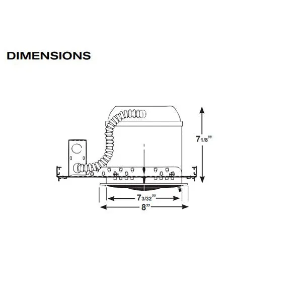 Advantage Environmental Lighting EM3 Adjustable Recessed Emergency Down-light Unit