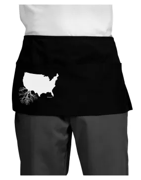 American Roots Design Dark Adult Mini Waist Apron, Server Apron by TooLoud