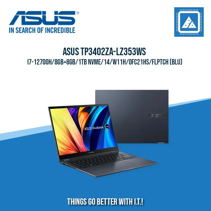 ASUS TP3402ZA-LZ353WS I7-12700H/8GB 8GB/1TB NVME | BEST FOR STUDENTS AND FREELANCERS LAPTOP