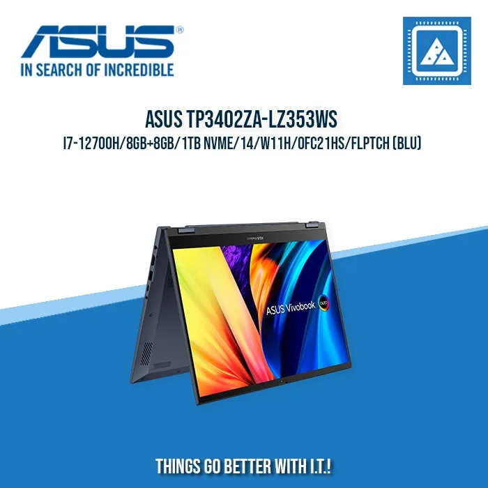 ASUS TP3402ZA-LZ353WS I7-12700H/8GB 8GB/1TB NVME | BEST FOR STUDENTS AND FREELANCERS LAPTOP