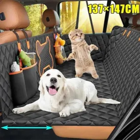 Back Seat Extender for Dogs Dog Car Seat Cover with Hard Bottom Dog Car Seat Bed Waterproof Dog