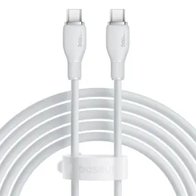 Baseus Pudding Series Fast Charging Cable Type-C to Type-C, 100Watts, 1.2Mm, Stellar White