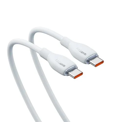 Baseus Pudding Series Fast Charging Cable Type-C to Type-C, 100Watts, 1.2Mm, Stellar White