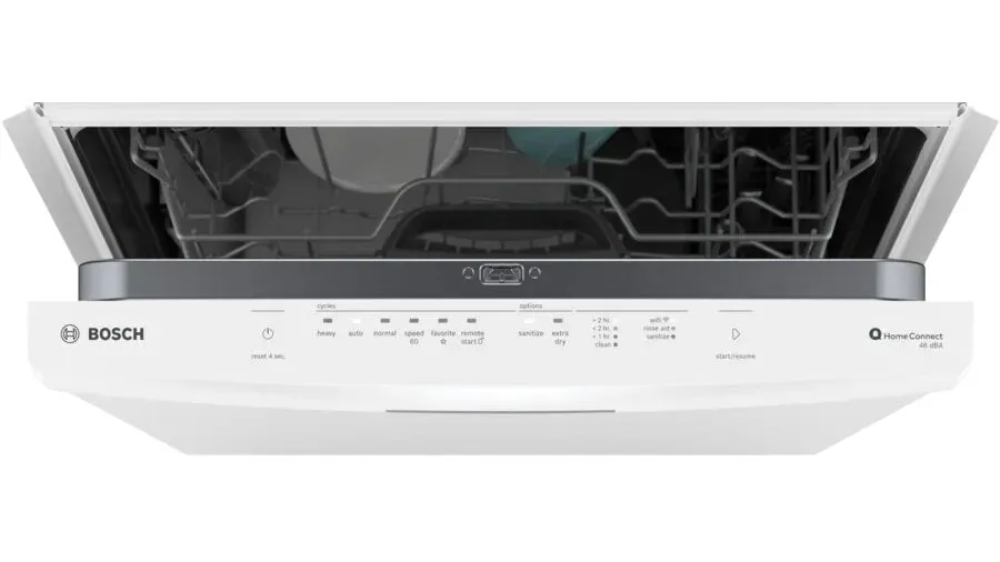 Bosch - 46 dBA Built In Dishwasher in White - SHS53CM2N