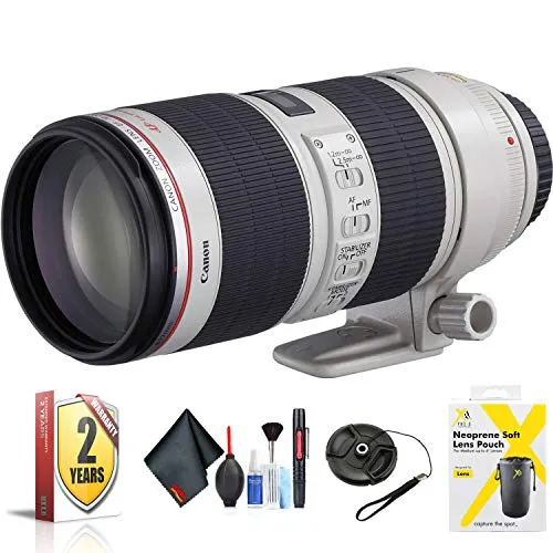 Canon EF 70-200mm f/2.8L is II USM Lens for Canon EF Mount   Accessories (International Model with 2 Year Warranty)