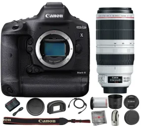 Canon EOS-1D X Mark III DSLR Camera with EF 100-400mm f/4.5-5.6L IS II USM Lens