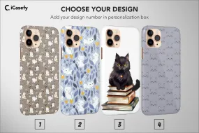 Cat Phone Case Pattern Book Kittens Aesthetic Cover