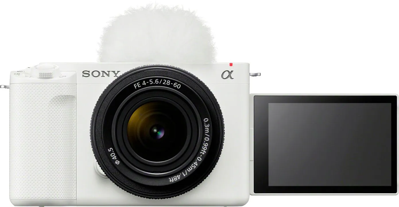 Certified Refurbished - Sony - Alpha ZV-E1 Full-frame Vlog Mirrorless Lens Camera Kit with 28-60mm Lens - White