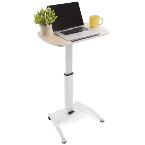 Cruizer Pivot Mobile Standing Desk with Tilting Desktop | Portable Podium