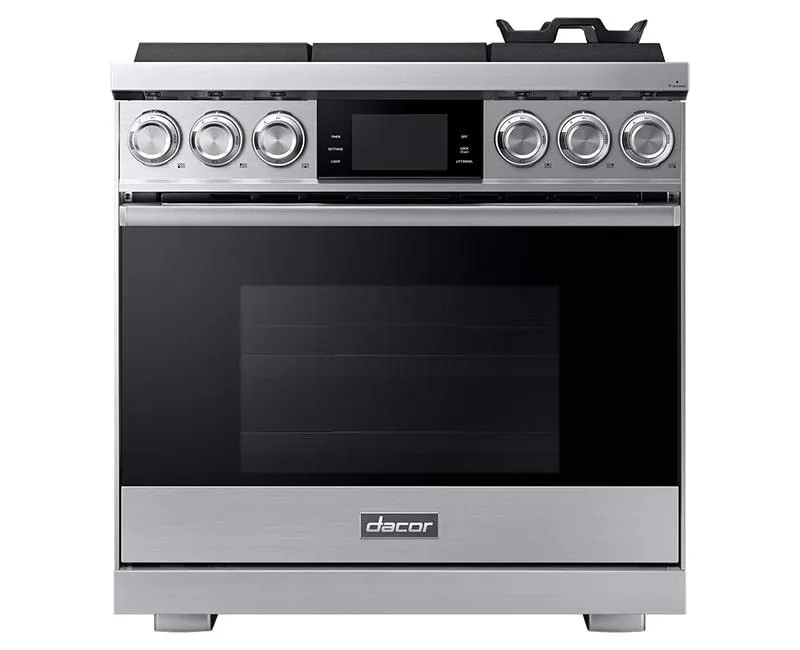 Dacor - 5.4 cu. ft  Gas Range in Stainless - DOP36M96GLS