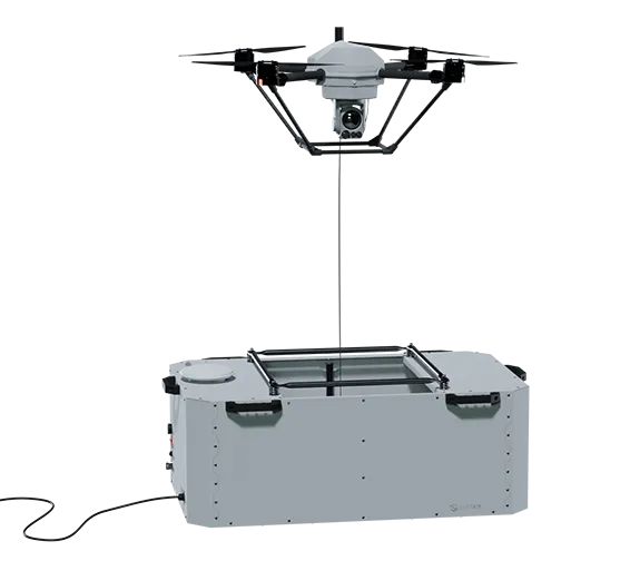 Elistair Khronos Tethered DroneBox | Hovering Height 197 ft | 24 Hrs ISR Operations