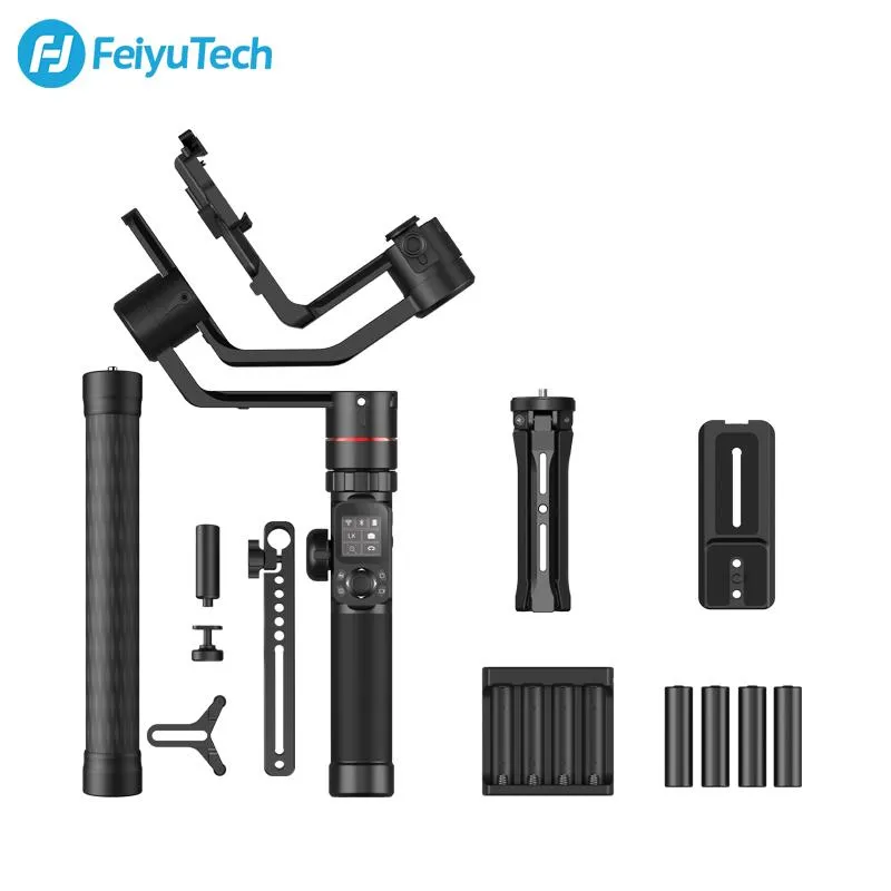 Feiyu AK4000 3-Axis Gimbal Stabilizer DSLRs Mirrorless Cameras, Single Handgrip Slanted