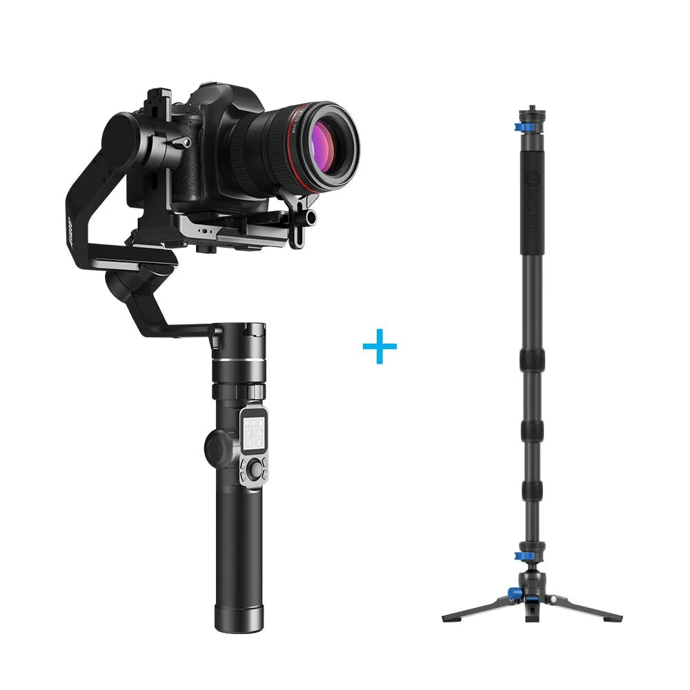 Feiyu AK4000 3-Axis Gimbal Stabilizer DSLRs Mirrorless Cameras, Single Handgrip Slanted