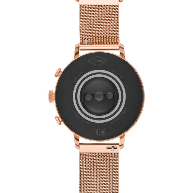 FOSSIL Gen 4 Smartwatch - Venture HR Rose Gold-Tone Stainless Steel Mesh