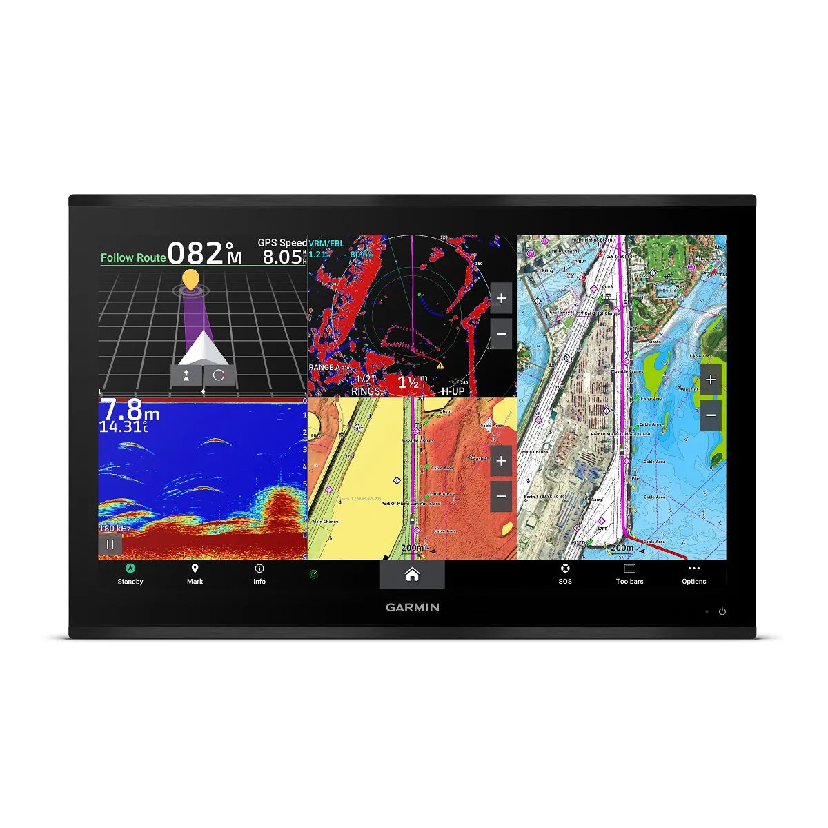 Garmin GPSMAP9027 27in Plotter With Worldwide Basemap