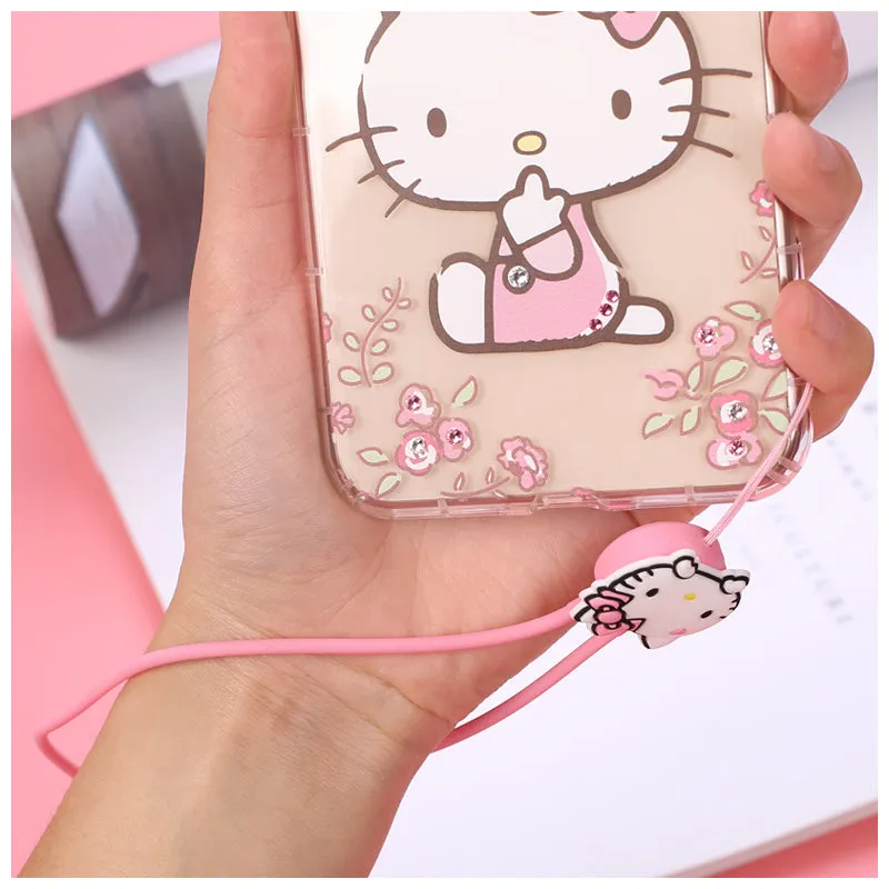 GARMMA Hello Kitty & My Melody Anti-lost Silicone Strap Universal Lanyard