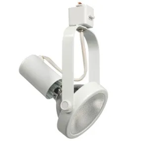 Gimbal Ring Track Head - White, 75W PAR30 Med. Base, 9"H, Non-Dimmable, High-Performance Lighting for Versatile Use