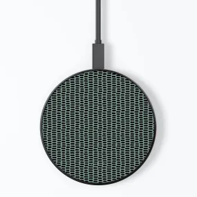 Green Mint Dots Wireless Charger