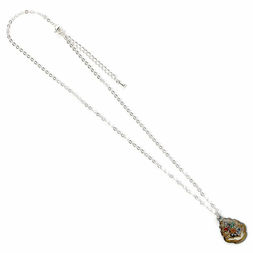 Harry Potter Silver Plated Necklace Hogwarts Charm