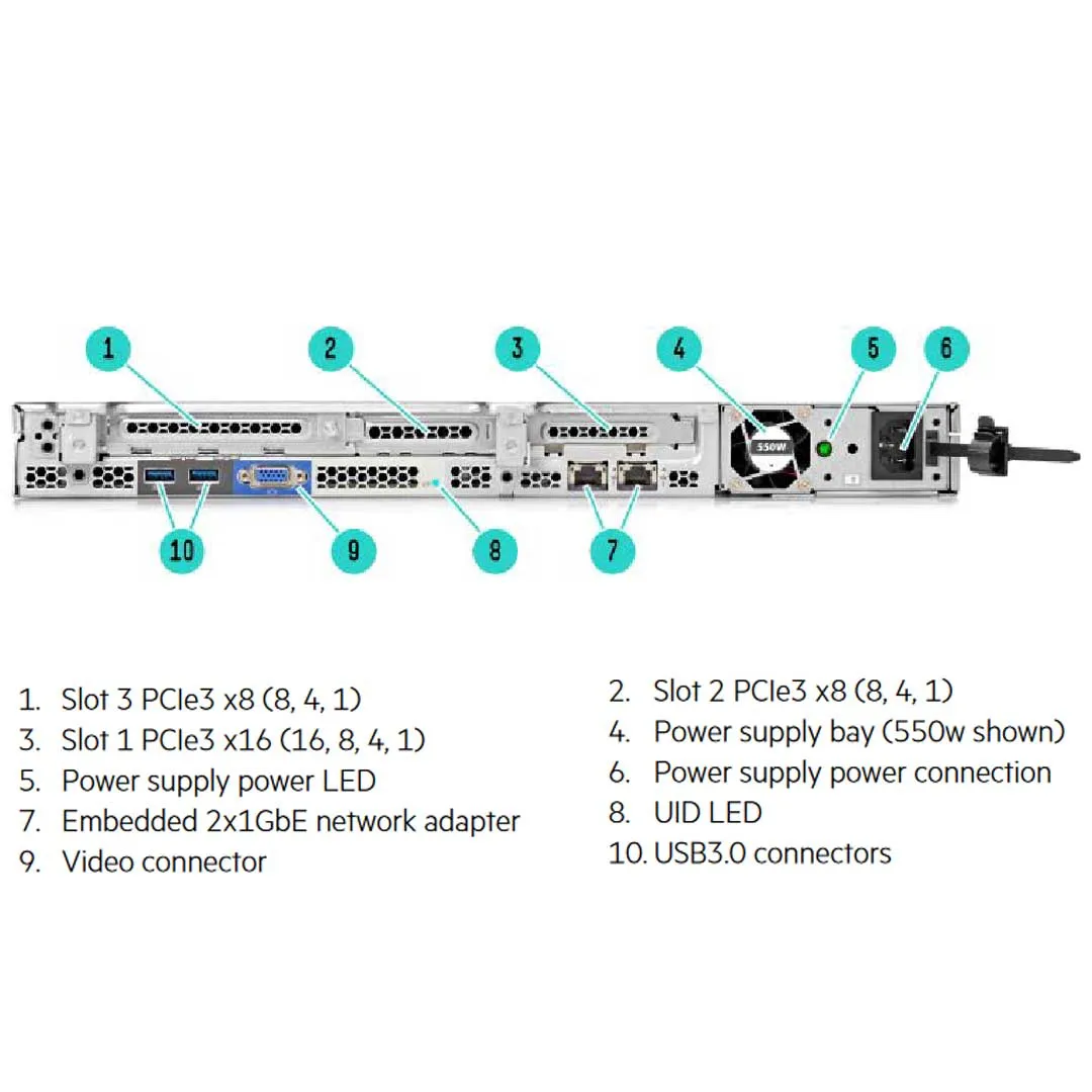 HPE ProLiant DL60 Gen9 E5-2609v4 8GB-R B140i 4LFF SATA 550W PS Base Server | 833865-B21