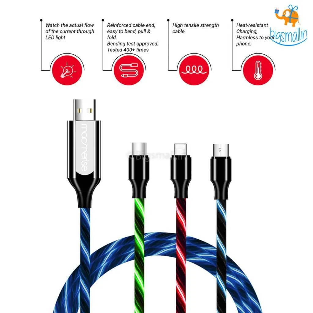 Illume 3 in 1 LED Charging Cable