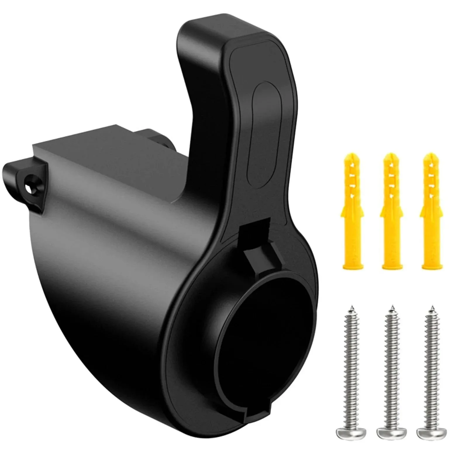 J1772 Charger Nozzle Holster Dock EV Charger Holder Electric Vehicle EV Car Wall-Mount Gun-Head Socket Connector