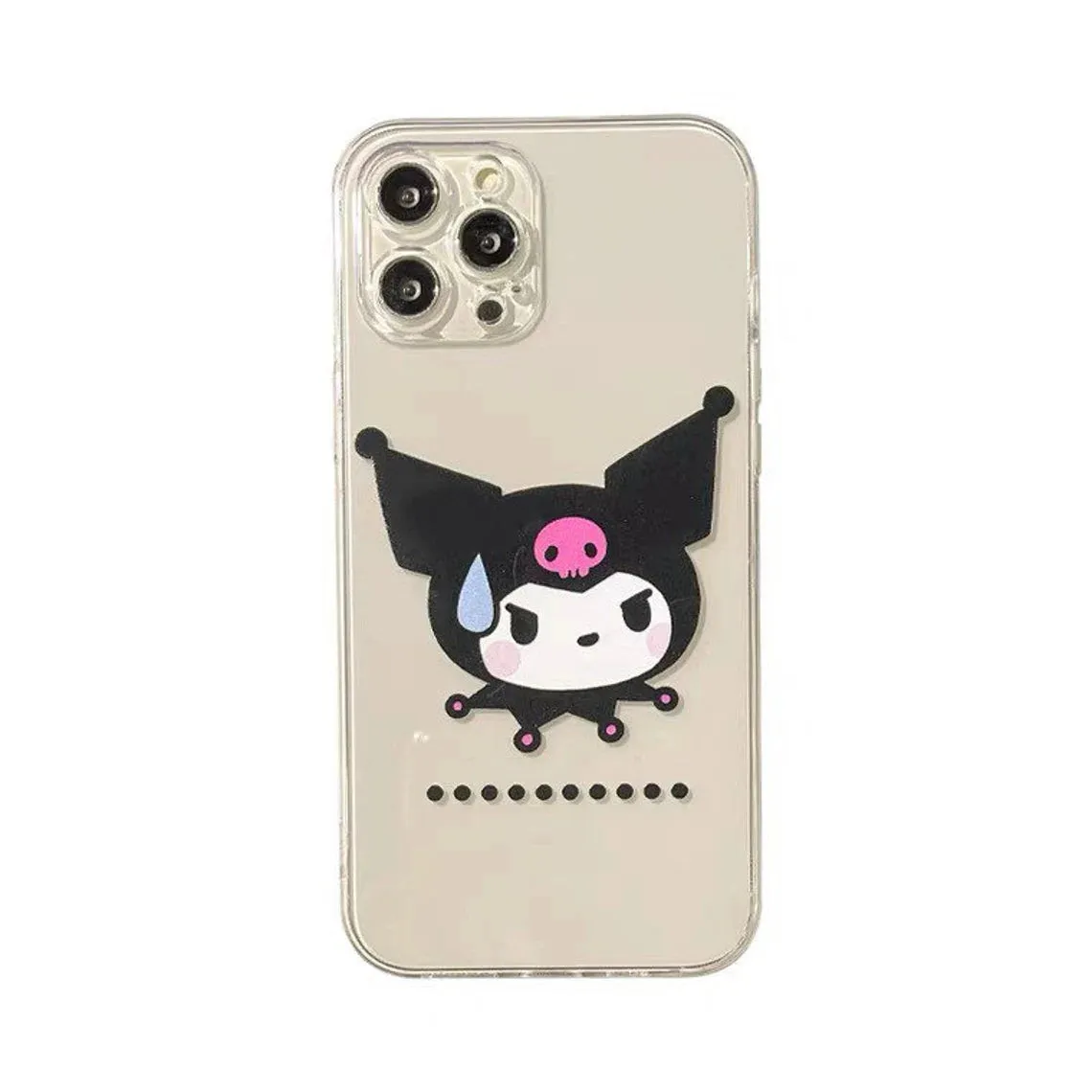 Japanese Cartoon KU Speechless iPhone Case 6 7 8 PLUS SE2 XS XR X 11 12 13 14 15 Pro Promax 12mini 13mini