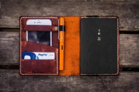 Leather Hobonichi Techo (A6) Planner Cover - Crazy Horse Orange