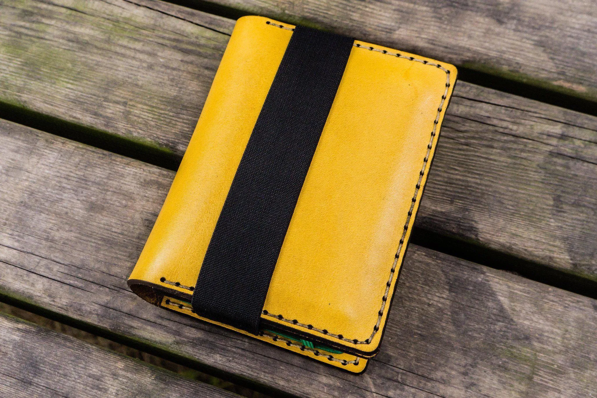 Leather Hobonichi Techo (A6) Planner Cover - Yellow