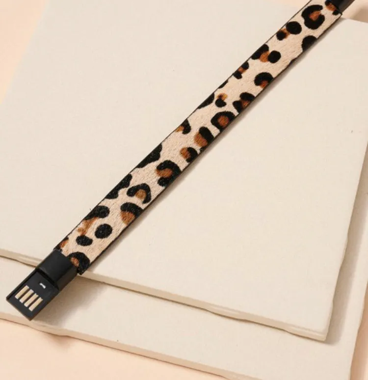 Leopard IPhone Charger Bracelet