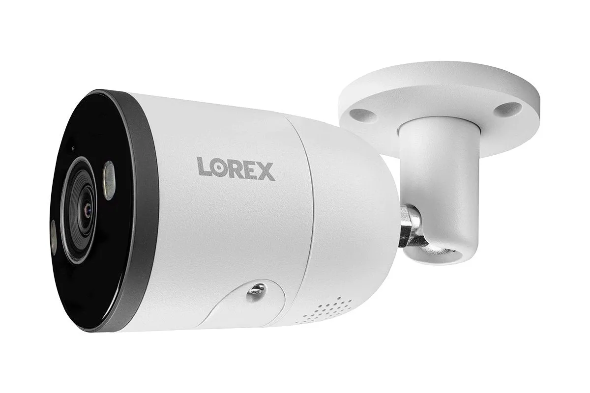 Lorex 4K 8-Channel 2TB Wired NVR System with Smart Deterrence and Smart Motion Detection Bullet Cameras