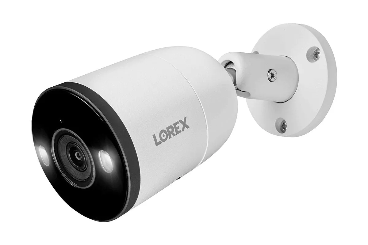 Lorex 4K 8-Channel 2TB Wired NVR System with Smart Deterrence and Smart Motion Detection Bullet Cameras