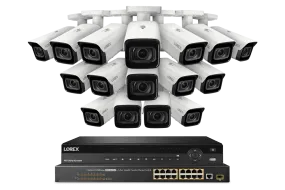 Lorex Elite Series NVR with N4 (Nocturnal Series) IP Bullet Cameras - 4K 32-Channel 8TB Wired System