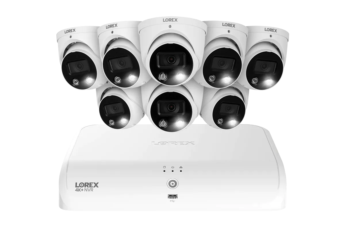 Lorex Fusion Series 4K  16 Channel (8 Wired   8 Fusion Wi-Fi) 2TB Wired System with H13 Wired 4K IP Dome Cameras