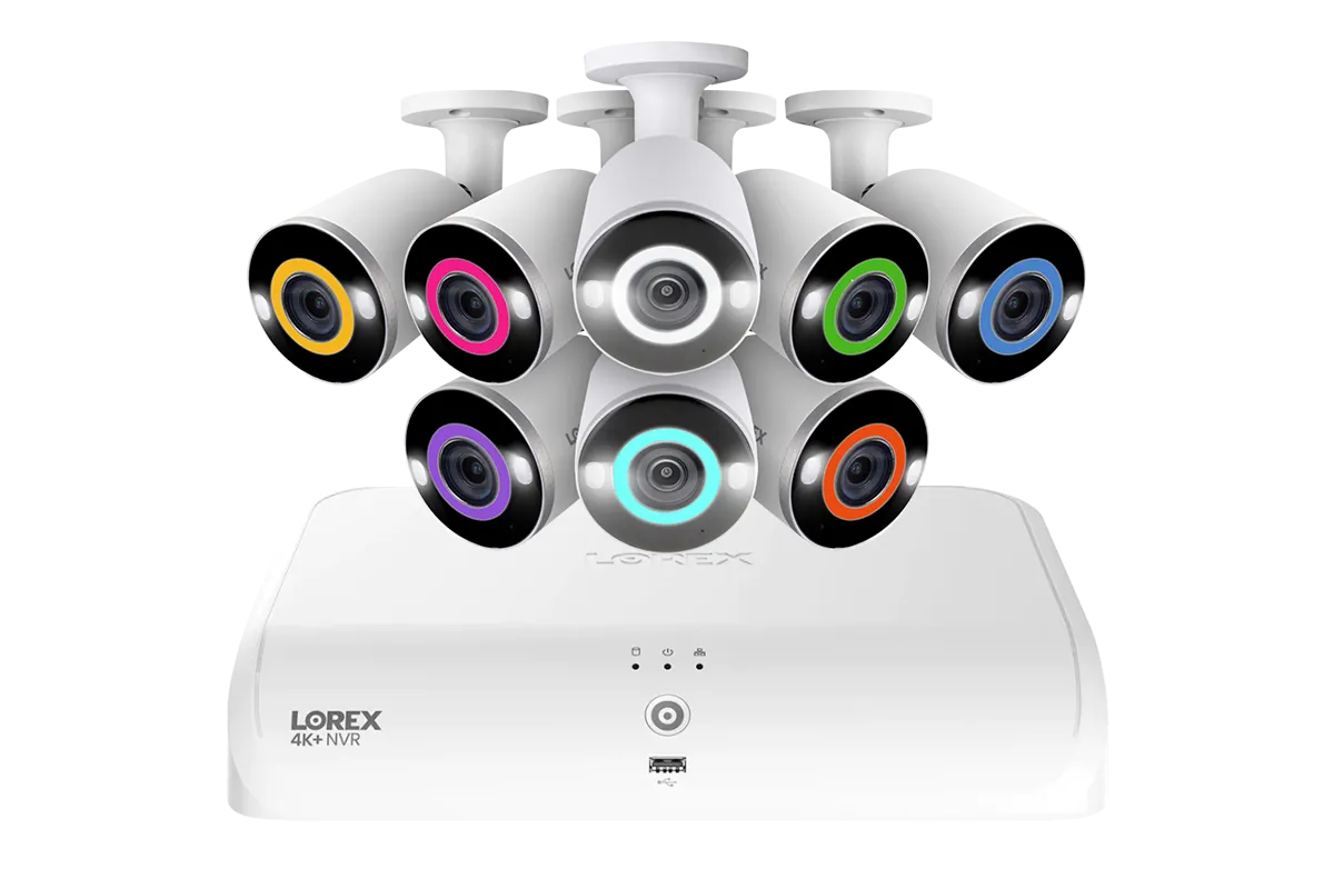 Lorex Fusion Series 4K  16 Channel (8 Wired   8 Fusion Wi-Fi) 2TB Wired System with H16 Wired 4K IP Bullet Cameras