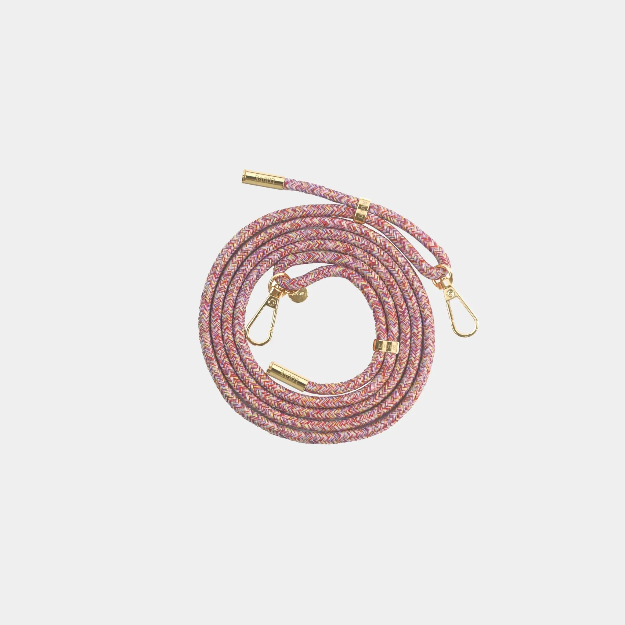 LOUVE COLLECTION Make Me Blush Pink Crossbody Phone Cord