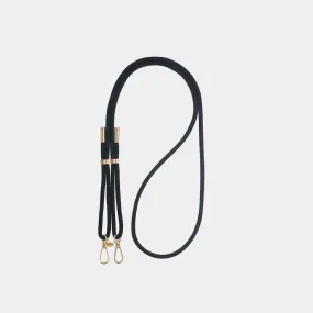 LOUVE COLLECTION Mystique Black Crossbody Phone Strap