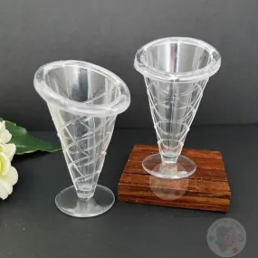 Mini Cone Shape Ice Cream Glass