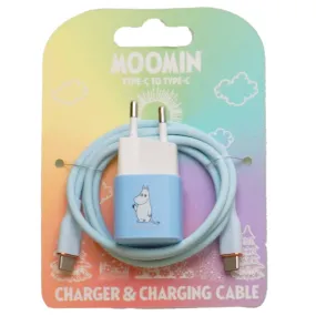 Moomintroll Charger Set USB-C 20W - Happy Orange