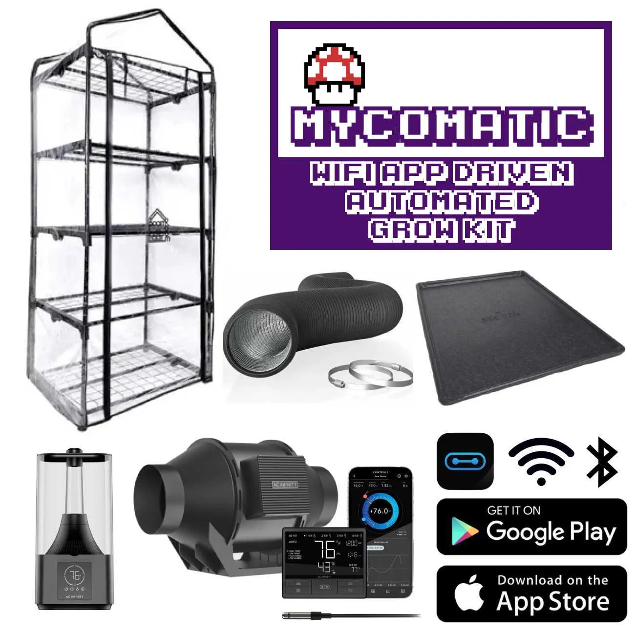 MYCOMATIC WIFI Controlled Automated Mushroom Grow Kit