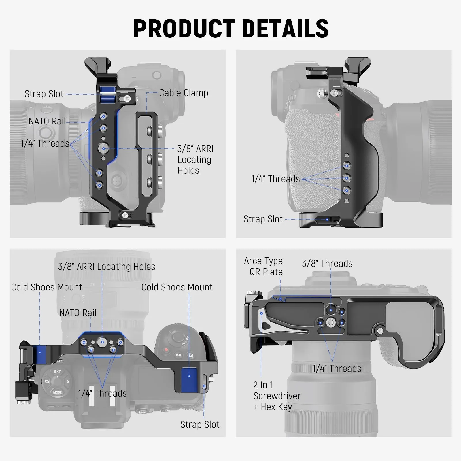 NEEWER CA041 Camera Cage For Nikon Z8