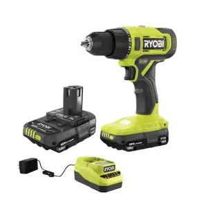 Open Box - ONE  18V Cordless 1/2 in. Drill/Driver Kit with (2) 1.5 Ah Batteries and Charger