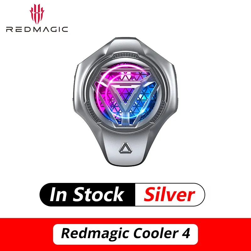 Original Nubia RedMagic Turbo Cooler RedMagic 8 Pro 7S Pro GamingPhone FanCooler Support APP Control ICE Dock Suitable 70-82mm