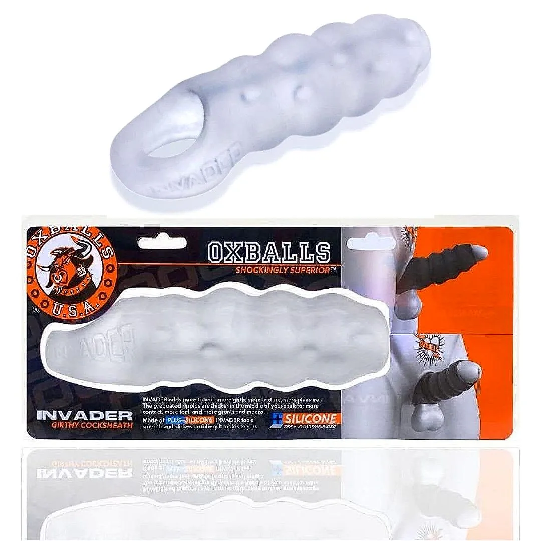 Oxballs Invader "Clear Ice" Cocksheath Penis Extender