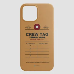 Pan Am - Crew Tag - Phone Case