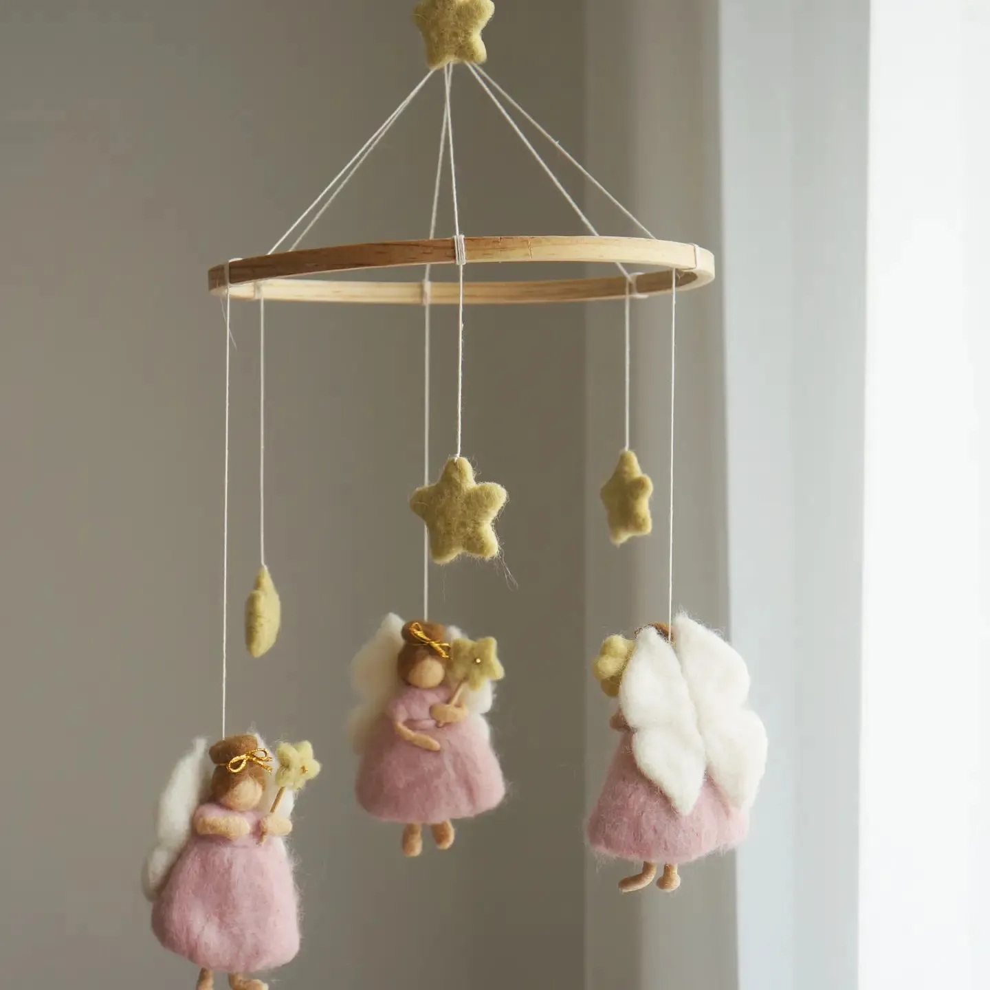 Pink Fairy Nursery Mobile